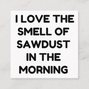 KÄRLEK SMELL SAWDUST FYRKANTIGT VISITKORT
