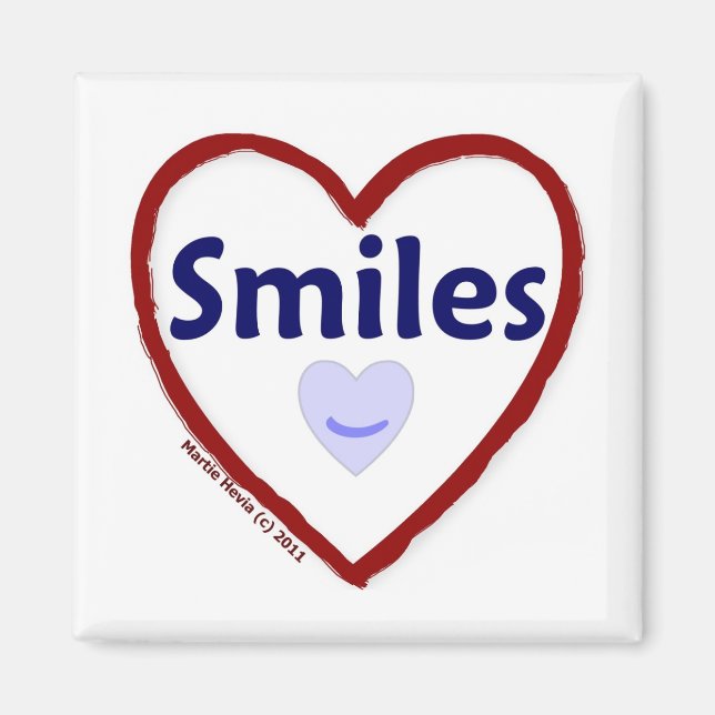 Kärlek Smiles Magnet (Framsidan)