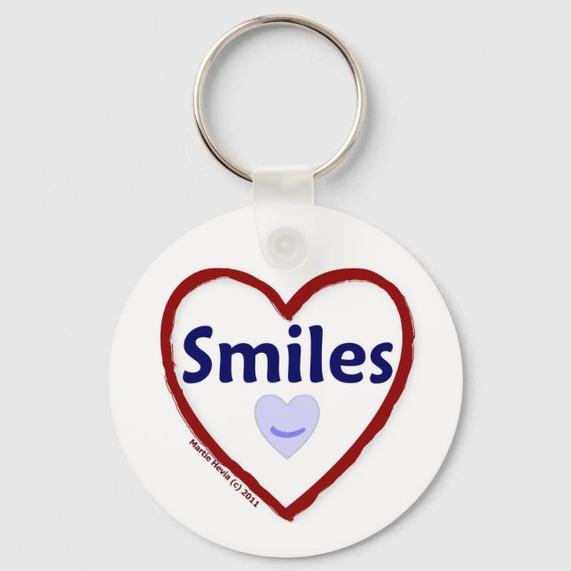 Kärlek Smiles Nyckelring (Framsida)