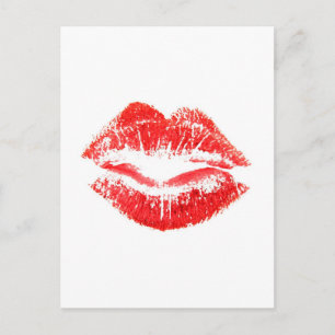 Kärlek, Smooches, Kisses, Läppar Vykort