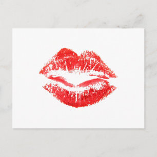 Kärlek, Smooches, Kisses, Läppar Vykort