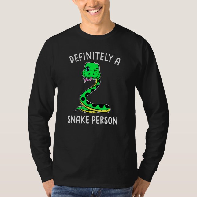 Kärlek Snakes Snake Pappa är definitivt en orm per T Shirt (Framsida)