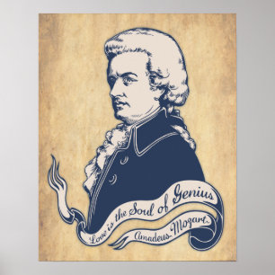 Kärlek = snille - Mozart Poster