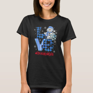 Kärlek Snögubbe Educator Life Winter-jul Julafton T Shirt