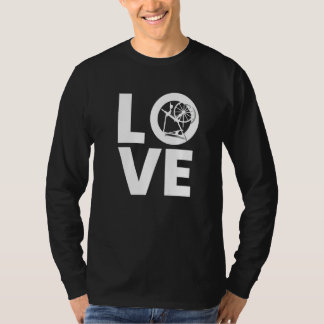 Kärlek Snurrande Hjul I Snurrande Hjul Garn Spinna T Shirt