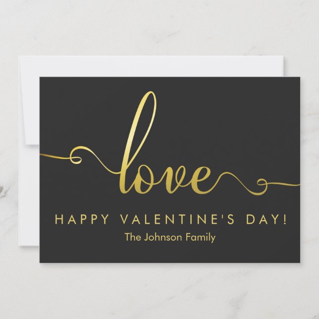 "Kärlek" Snyggt Valentines day-platta kort (Framsida)