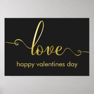 "Kärlek" Snyggt Valentines day Poster