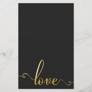 "Kärlek" Snyggt Valentines day Stationery Brevpapper