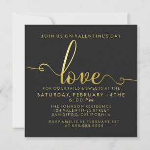 kärlek, Snyggten Valentines day Party Inbjudningar