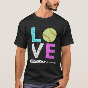 Kärlek Softball Best T Shirt