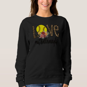 Kärlek Softball Nanny Life Softball Player Nanny T Shirt
