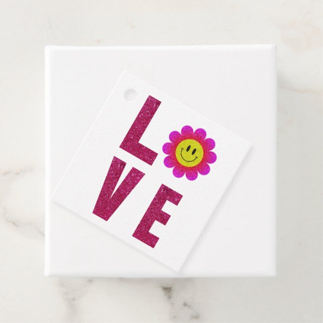 Kärlek Solros Gåvor Etiketter (På plats)