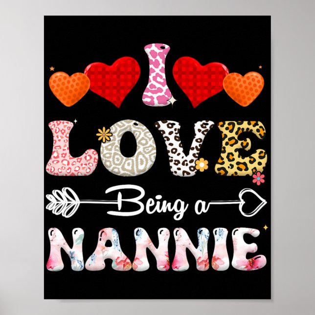 Kärlek som är en Nannie Leopard&amp; Buffalo Rolig Poster (Framsidan)