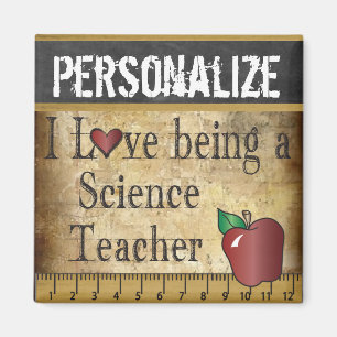 Kärlek som är en vetenskapsläraremagnet magnet
