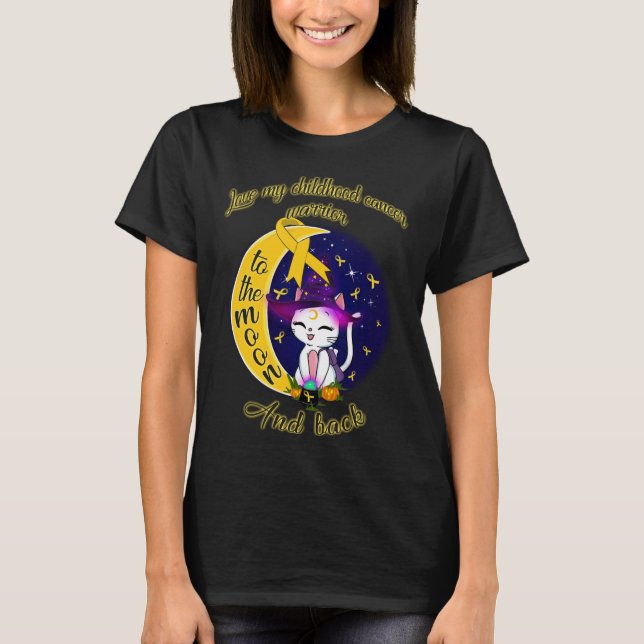 kärlek, som är kritiker för barncancer i måne och  t shirt (Framsida)