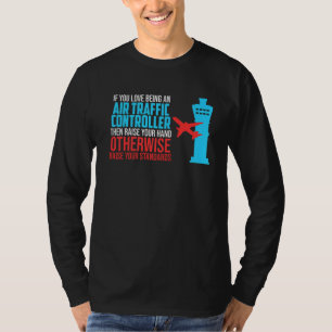 Kärlek som är Luft Traffic Controller Aviation Air T Shirt