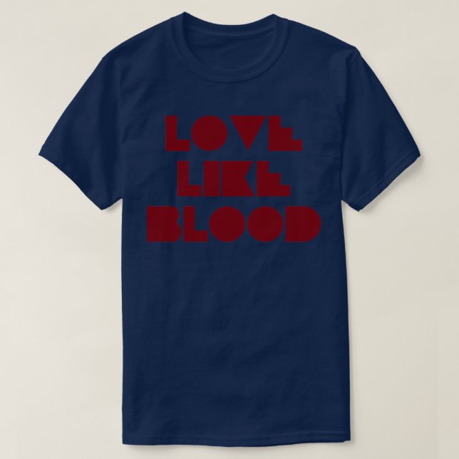 Kärlek som Bood burgundy T Shirt (Design framsida)