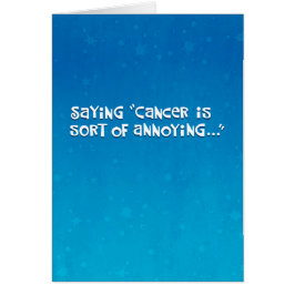 Kärlek som cancerpatient hälsningskort