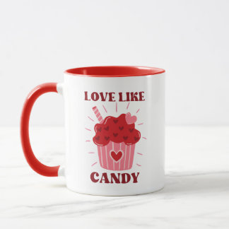 Kärlek som Candy Valentine Théed Mugg