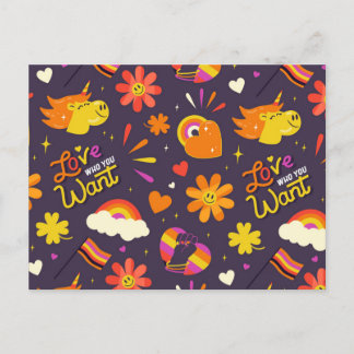 Kärlek som du vill ha ett vykort för HGBTQIA