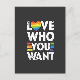Kärlek som du vill ha HBT-Pride i månaden Inbjudan Vykort