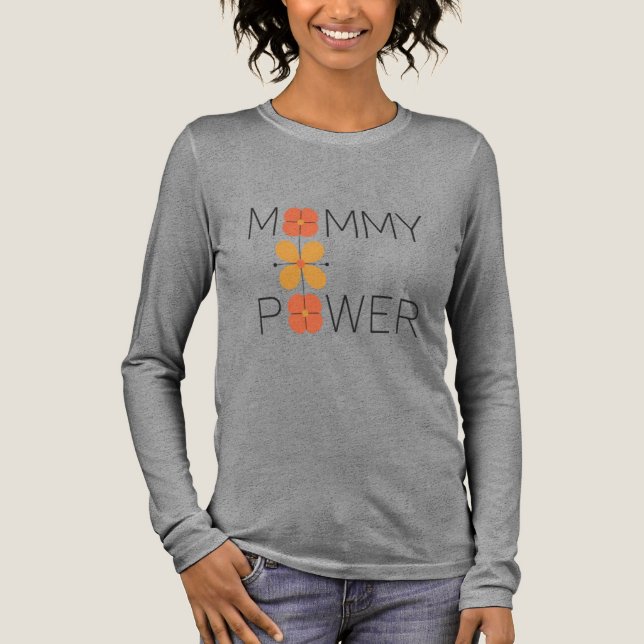 Kärlek som en mamma Tri-Blend T-shirt (Framsida)