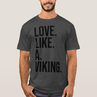Kärlek som en svartvit text t shirt