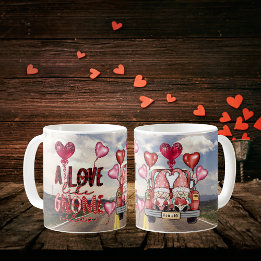 Kärlek som Gnome andra Valentines day Kaffemugg