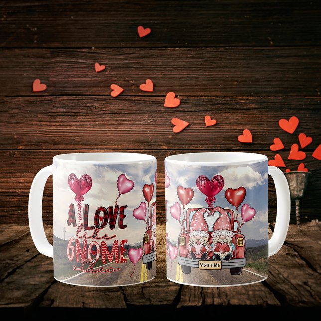 Kärlek som Gnome andra Valentines day Kaffemugg (Love Like Gnome Other Valentines Day Coffee Mug)