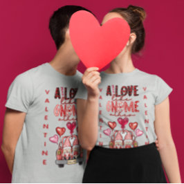 Kärlek som Gnome Annan söt par Alla hjärtans T Shirt