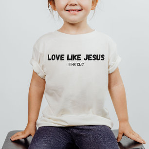 Kärlek som Jesus Christian Barn Shirt T