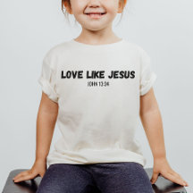 Kärlek som Jesus Christian Barn Shirt