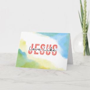 Kärlek som Jesus Christian Citote Bible Verse Kort