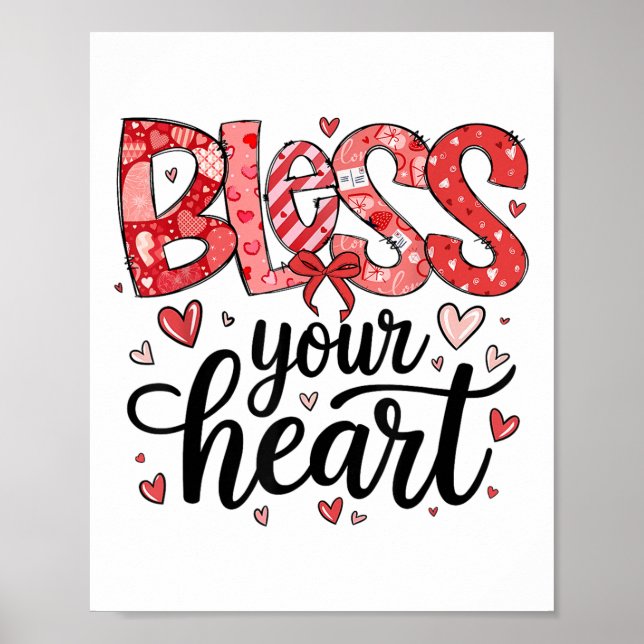 Kärlek som Jesus Coquette Alla hjärtans dag Kristn Poster (Framsidan)