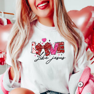 KÄRLEK som Jesus, Glitter GOD T Shirt