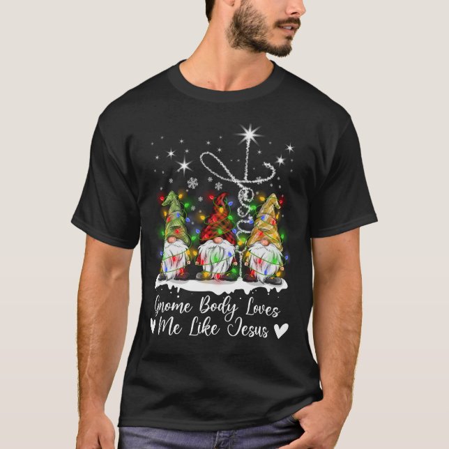 Kärlek som Jesus Gnomes. T Shirt (Framsida)