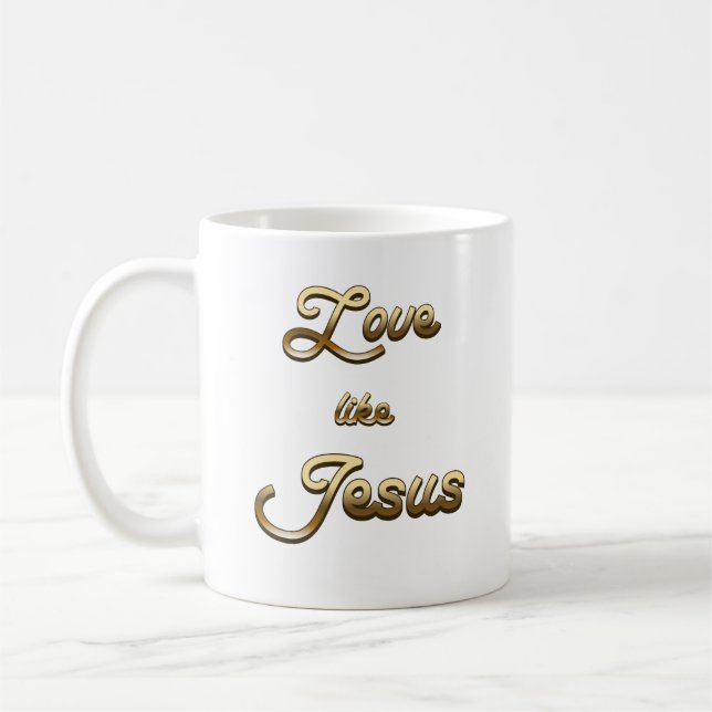 Kärlek som Jesus Kaffemugg (Vänster)