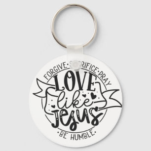Kärlek som Jesus Keychain Nyckelring