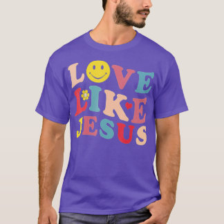 Kärlek som Jesus Kristna sjömil Ansikte (1) T Shirt
