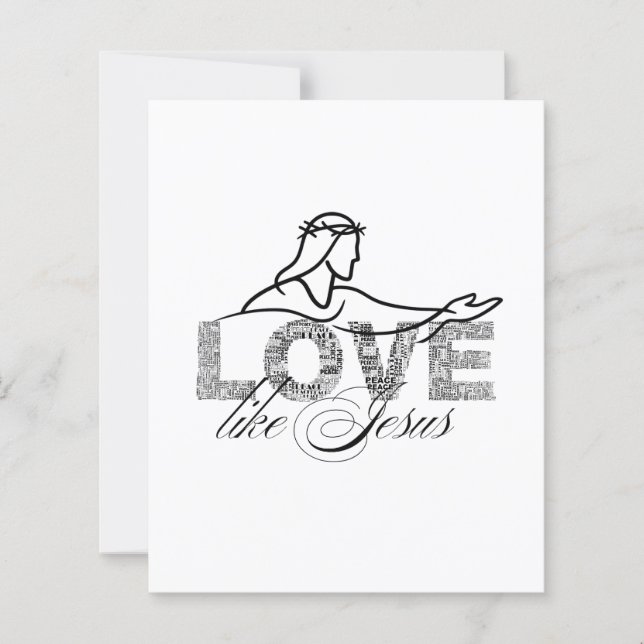 Kärlek Som Jesus Kristus Typografi Design (Framsida)