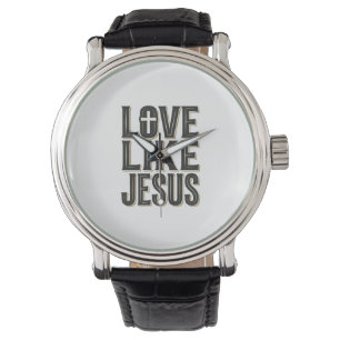 Kärlek Som Jesus Kristus Typografi Design_1 Armbandsur