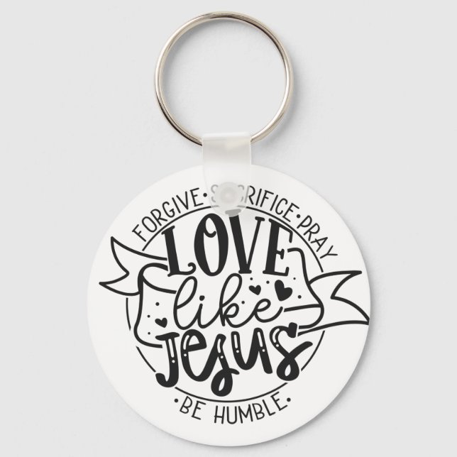 Kärlek som Jesus nyckelkedja Nyckelring (Framsida)