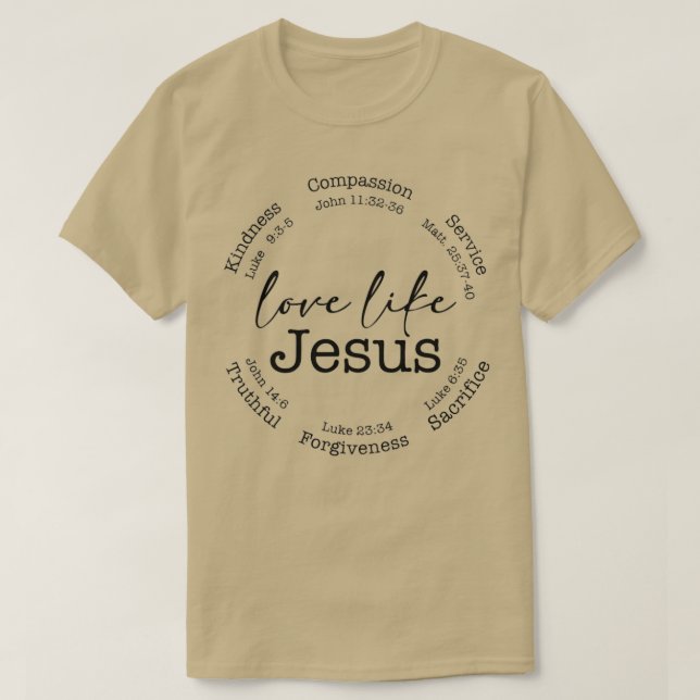 Kärlek som Jesus och den katolske prästen Retro Ch T Shirt (Design framsida)