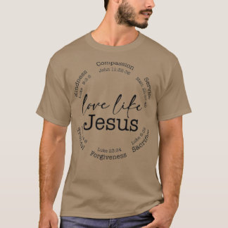Kärlek som Jesus och den katolske prästen Retro Ch T Shirt