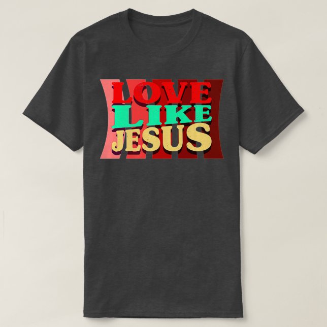 Kärlek som Jesus Premium T Shirt (Design framsida)