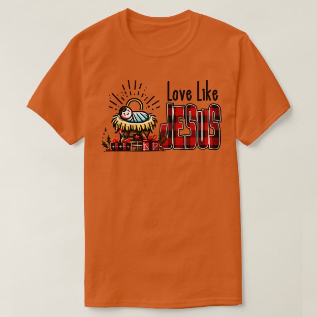 Kärlek som Jesus T Shirt (Design framsida)