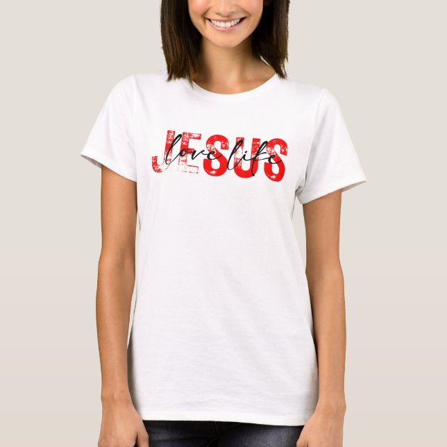 Kärlek som Jesus T Shirt (Framsida)