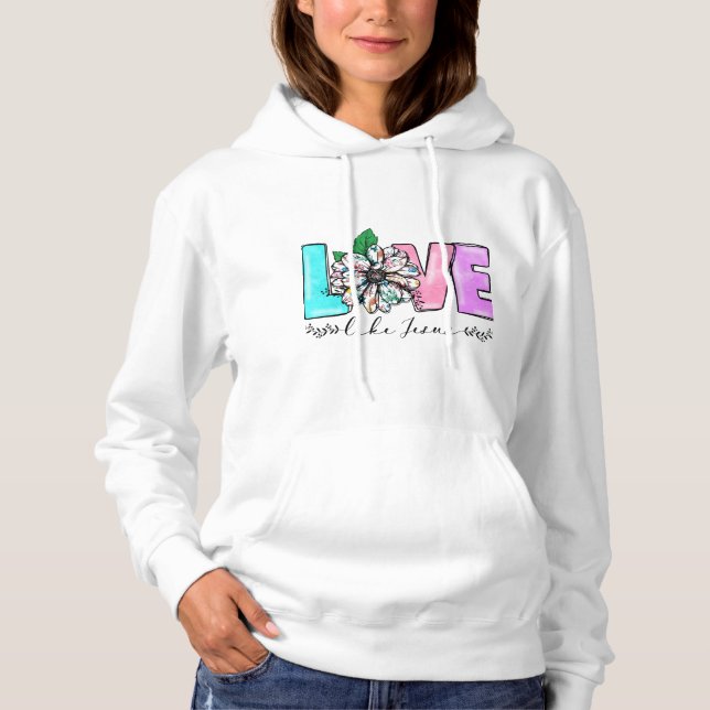 Kärlek som Jesus T Shirt (Framsida)