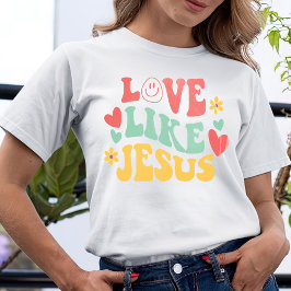 Kärlek som Jesus T-Shirt, Comfort Färg, Trendig T Shirt