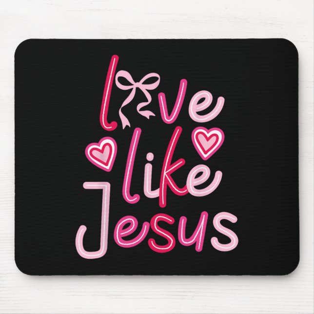 Kärlek som Jesus Valentines day Christian Musmatta (Framsidan)
